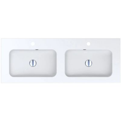 Miraggio Della Matt umywalka 120,1x50,1 cm prostokątna wpuszczana biały mat 0000173