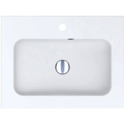 Miraggio Della Matt umywalka 60,1x45 cm prostokątna wpuszczana biały mat 0000177