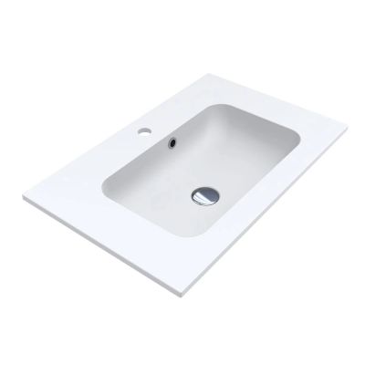 Miraggio Della Matt umywalka 70x45 cm prostokątna wpuszczana biały mat 0000179