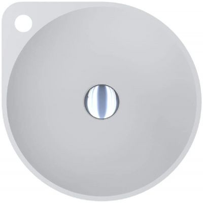 Miraggio Florence Matt umywalka 46,6x40 cm okrągła nablatowa biały mat 0000198