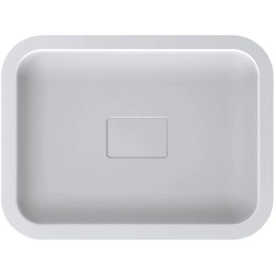 Miraggio Monaco Matt umywalka 59,5x44,7 cm prostokątna nablatowa biały mat 0000219