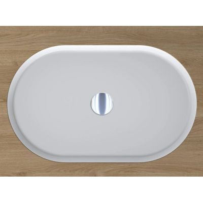 Miraggio Rome umywalka 55x35 cm owalna podblatowa biały mat 0000233