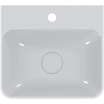 Miraggio Speed umywalka 43x39 cm prostokątna nablatowa biały połysk 0000238