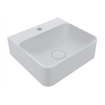 Miraggio Seed Matt umywalka 43x39 cm prostokątna nablatowa biały mat 0000239