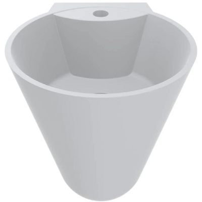 Miraggio Smart Matt umywalka 36x36 cm okrągła ścienna biały mat 0000241