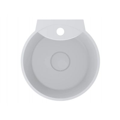 Miraggio Smart Matt umywalka 36x36 cm okrągła ścienna biały mat 0000241