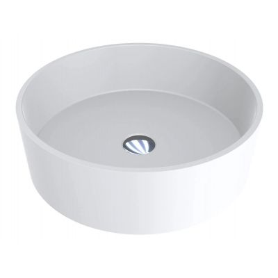 Miraggio Sofia Matt umywalka 47x47 cm okrągła nablatowa biały mat 0000243