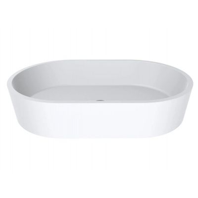 Miraggio Sorrento Matt umywalka 55x35,1 cm owalna nablatowa biały mat 0000245