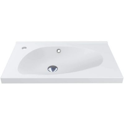 Miraggio Titania umywalka 69,5x39,6 cm prostokątna wpuszczana biały mat 0000251