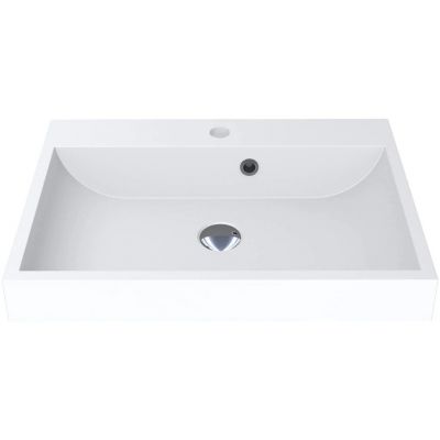 Miraggio Varna Miramarble Mat umywalka 59,7x41,8 cm prostokątna ścienna biały mat 0000255