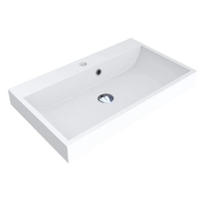 Miraggio Varna Miramarble Mat umywalka 69,4x41,6 cm prostokątna ścienna biały mat 0000257