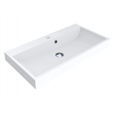 Miraggio Varna Miramarble Mat umywalka 79,4x41,7 cm prostokątna ścienna biały mat 0000259