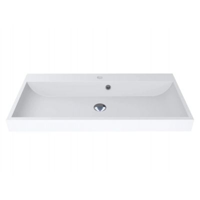 Miraggio Varna Miramarble Mat umywalka 89,7x41,7 cm prostokątna ścienna biały mat 0000261