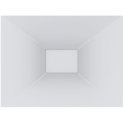 Miraggio Marseille umywalka 55,5x41,7 cm nablatowa prostokątna biały połysk 0000550