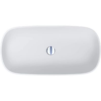 Miraggio Tripoli Miramarble umywalka 80x40 cm owalna nablatowa biały mat 0000587