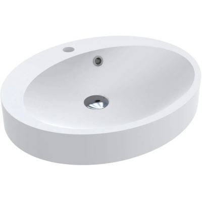 Miraggio Devon Matt umywalka 55x44,9 cm owalna wpuszczana biały mat 0000649