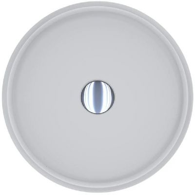 Miraggio Jakarta Matt umywalka 40x40 cm okrągła nablatowa biały mat 0000678