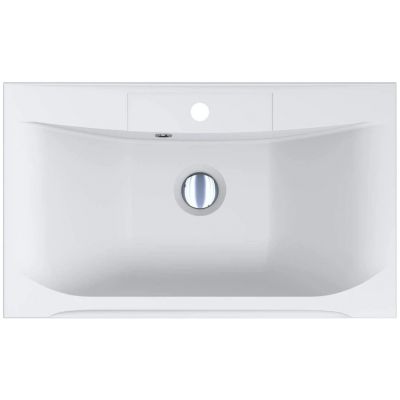 Miraggio Berlin Matt umywalka 74,5x44,7 cm prostokątna wpuszczana biały mat 0000726