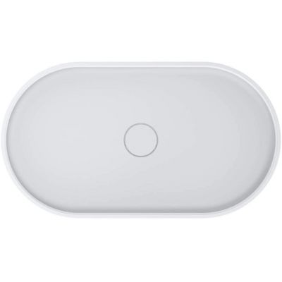 Miraggio Marta 750 Matt umywalka 75x42 cm owalna nablatowa biały mat 0000729