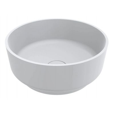 Miraggio Marta 420 Matt umywalka 42 cm okrągła nablatowa biały mat 0000730