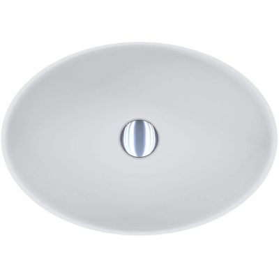 Miraggio Kristina Matt umywalka 50x35 cm owalna nablatowa biały mat 0000762