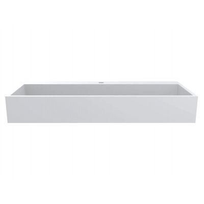 Miraggio Mares Mirasoft umywalka 99,3x42 cm prostokątna nablatowa biały mat 0001102