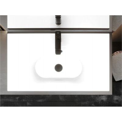 Miraggio Delhi umywalka 79,4x44,6 cm prostokątna wpuszczana biała 0000786