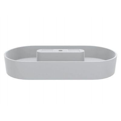 Miraggio Cyprus Matt umywalka 88,5x42,6 cm owalna nablatowa biały mat 0000790