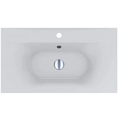 Miraggio Delhi Matt umywalka 79,4x44,6 cm prostokątna wpuszczana biały mat 0000791