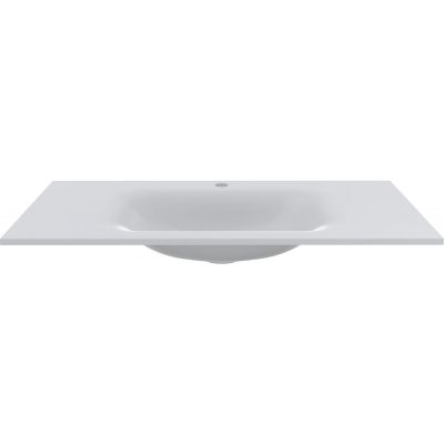 Miraggio Jessel umywalka 90x45 cm wpuszczana prostokątna biały połysk 0000798