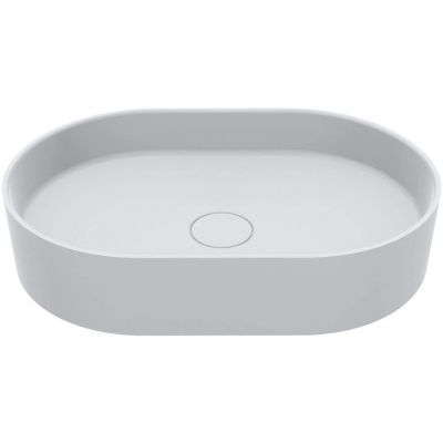 Miraggio Kira umywalka 60x40 cm owalna nablatowa biała 0001005