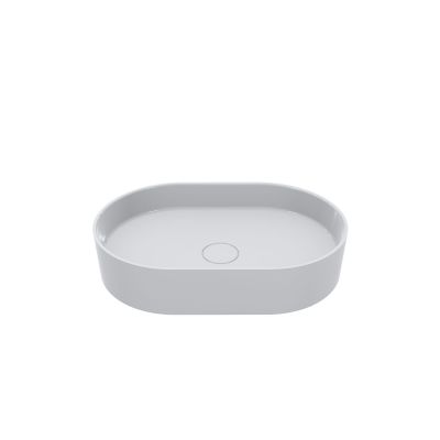 Miraggio Kira umywalka 60x40 cm owalna nablatowa biała 0001005