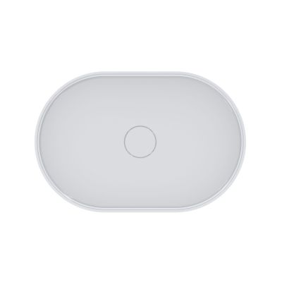 Miraggio Kira umywalka 60x40 cm owalna nablatowa biała 0001005