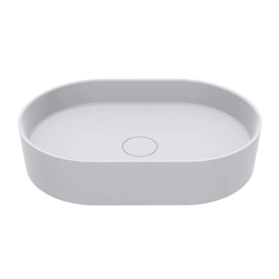 Miraggio Kira Matt umywalka 60x40 cm owalna nablatowa biały mat 0001006