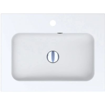 Miraggio Della Mirasoft umywalka 60,1x45,1 cm prostokątna wpuszczana biały mat 0001016