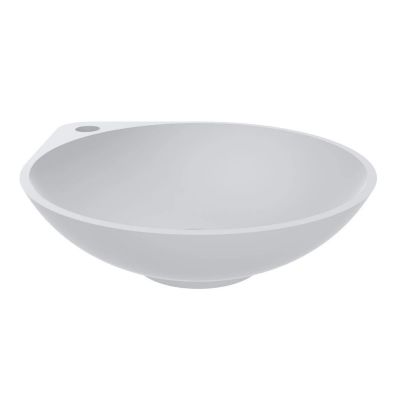 Miraggio Florence Mirasoft umywalka 46,6x40 cm narożna nablatowa biały mat 0001018