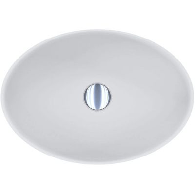 Miraggio Kristina Mirasoft umywalka 50x35 cm owalna nablatowa biały mat 0001019