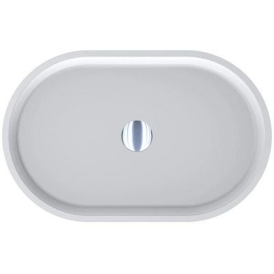 Miraggio Sorrento Mirasoft umywalka 55x35,1 cm owalna nablatowa biały mat 0001024