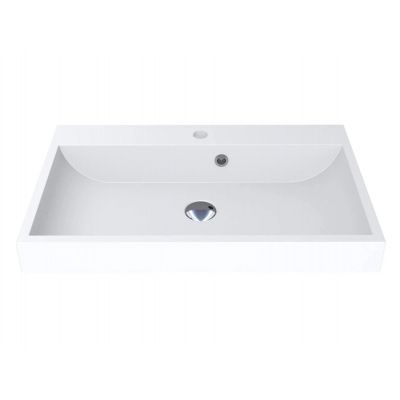 Miraggio Varna Mirasoft umywalka 69,4x41,6 cm prostokątna ścienna biały mat 0001026