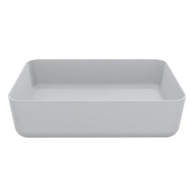 Miraggio San Martin Mirasoft umywalka 60x40 cm prostokątna nablatowa biały mat 0001050