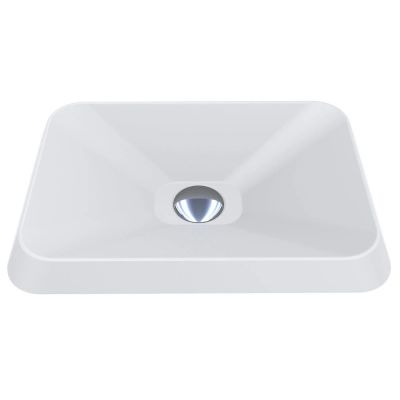 Miraggio Albena Mirasoft umywalka 44x31 cm prostokątna wpuszczana biały mat 0001063