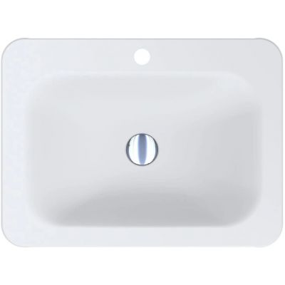 Miraggio California Mirasoft umywalka 61,4x45,6 cm prostokątna wpuszczana biały mat 0001064