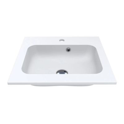 Miraggio Della Mirasoft umywalka 50,1x45,1 cm prostokątna wpuszczana biały mat 0001068