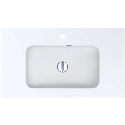 Miraggio Della Mirasoft umywalka 80,1x45,1 cm prostokątna wpuszczana biały mat 0001070