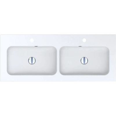 Miraggio Della Mirasoft umywalka 120x45,1 cm prostokątna wpuszczana biały mat 0001075