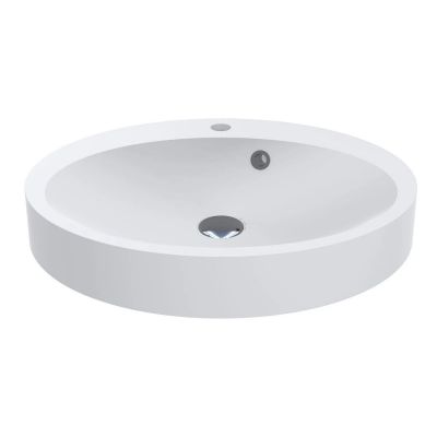 Miraggio Devon Mirasoft umywalka 55x44,9 cm owalna wpuszczana biały mat 0001078