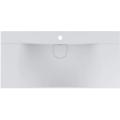 Miraggio Fly Mirasoft umywalka 100x48 cm prostokątna nablatowa biały mat 0001084
