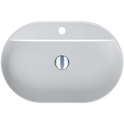 Miraggio France Mirasoft umywalka 60x40 cm owalna nablatowa biały mat 0001086