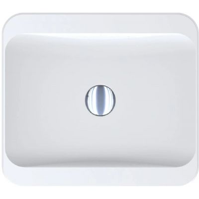 Miraggio Geneva Mirasoft umywalka 43,9x38,9 cm prostokątna nablatowa biały mat 0001087