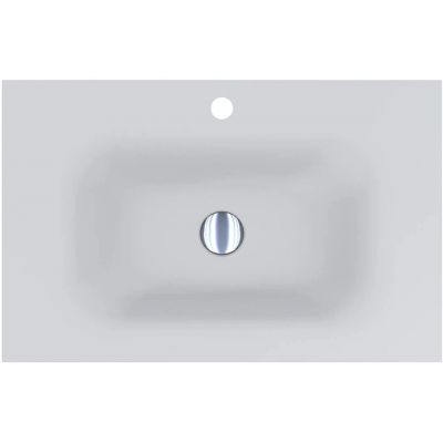 Miraggio Jessel Mirastone umywalka 70x45 cm prostokątna wpuszczana biały mat 0001089